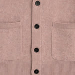 Herre cardigan med V-hals, knapper og to frontlommer