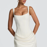 Jovellea | Chic Draperet Aften Mini Kjole