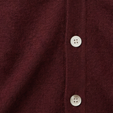 Herre cardigan med V-hals, knapper og lange ærmer