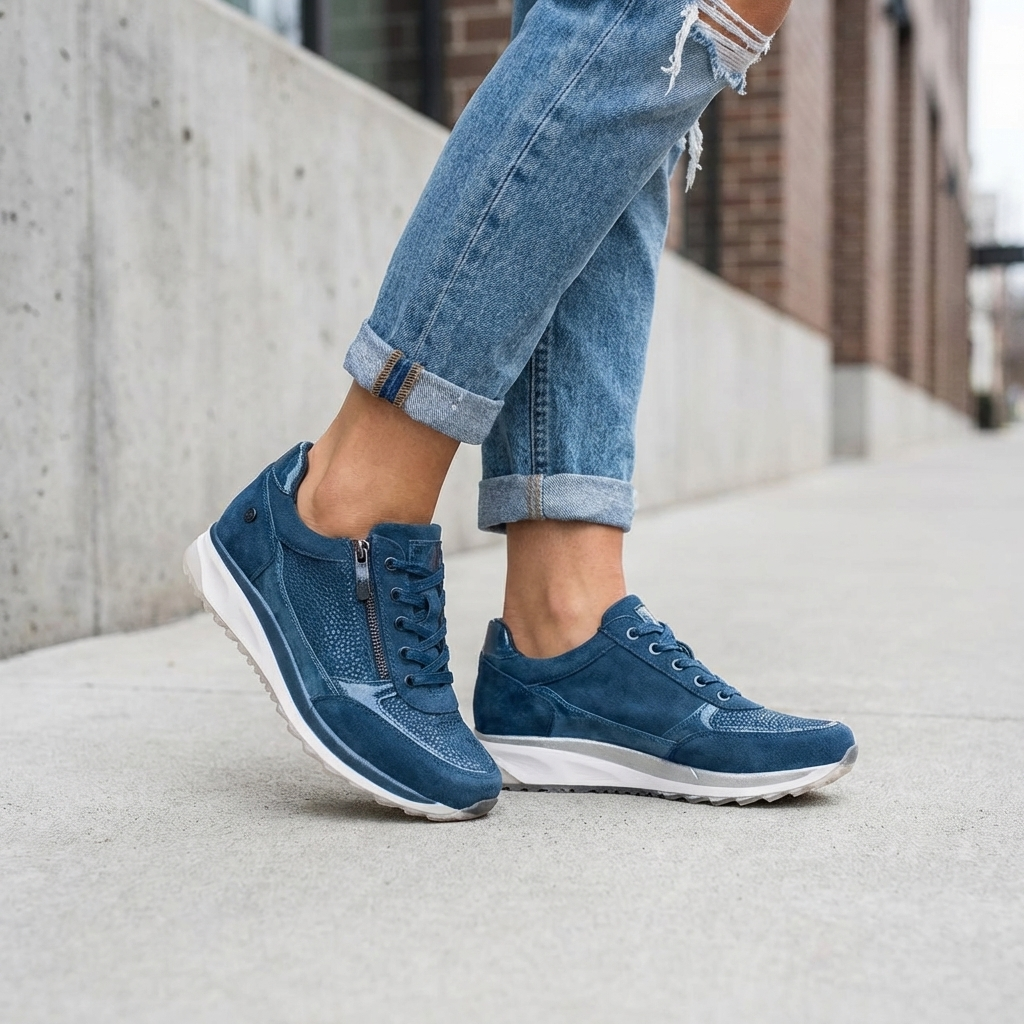 Otto | Sneakers med Lynlås og Snørelukning
