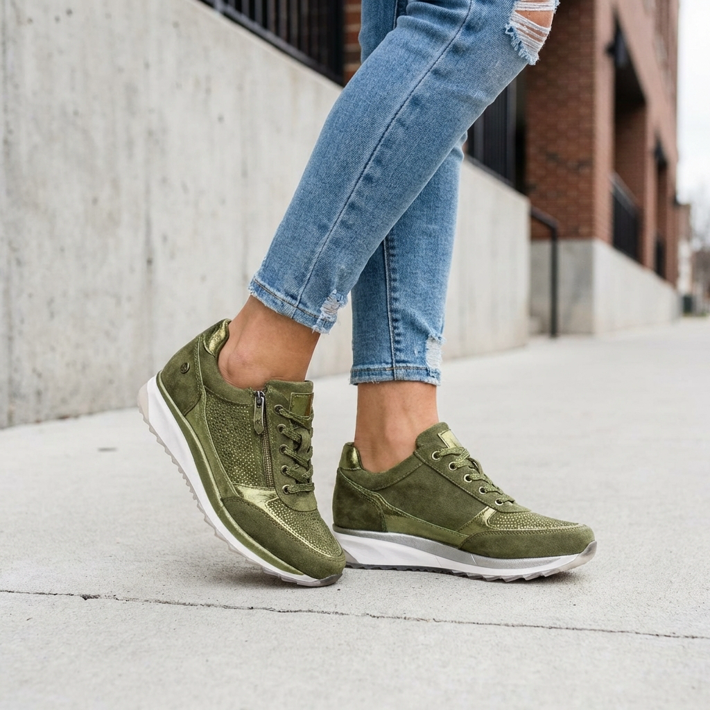 Otto | Sneakers med Lynlås og Snørelukning