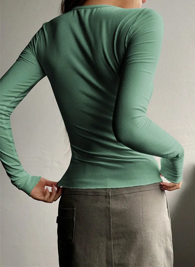 Aurelia Rib Henley Sommer Top