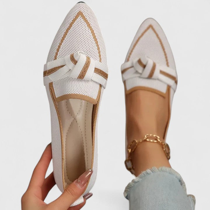 Marisol Loafers Dame – Casual Slip-On med Sløjfedetalje