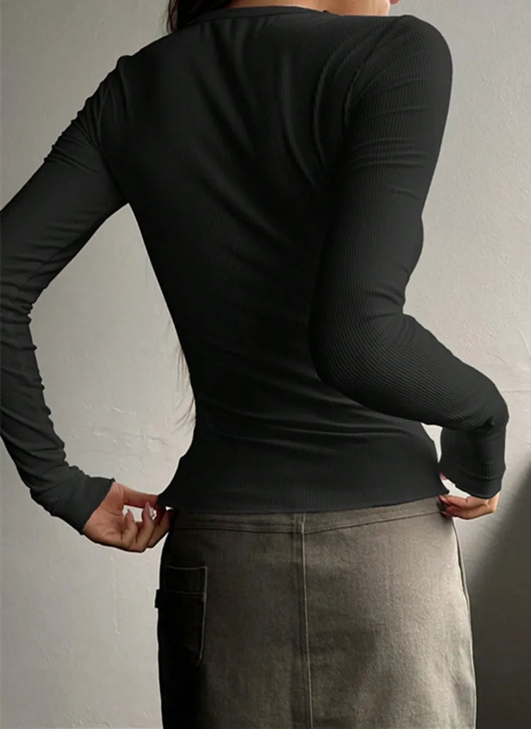 Aurelia Rib Henley Sommer Top