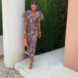 Gwen | Farverig sommerkjole med chic snit