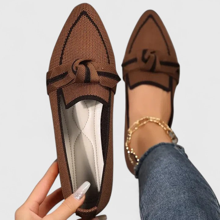 Marisol Loafers Dame – Casual Slip-On med Sløjfedetalje
