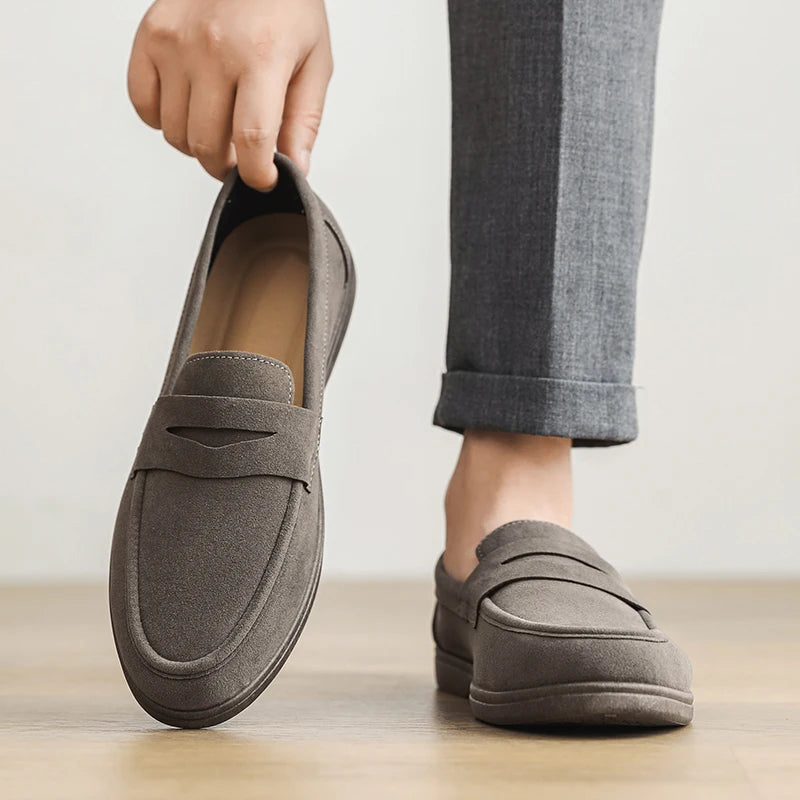 Letvægts Slip-On Loafers Herre – Åndbare med Skridsikker Sål