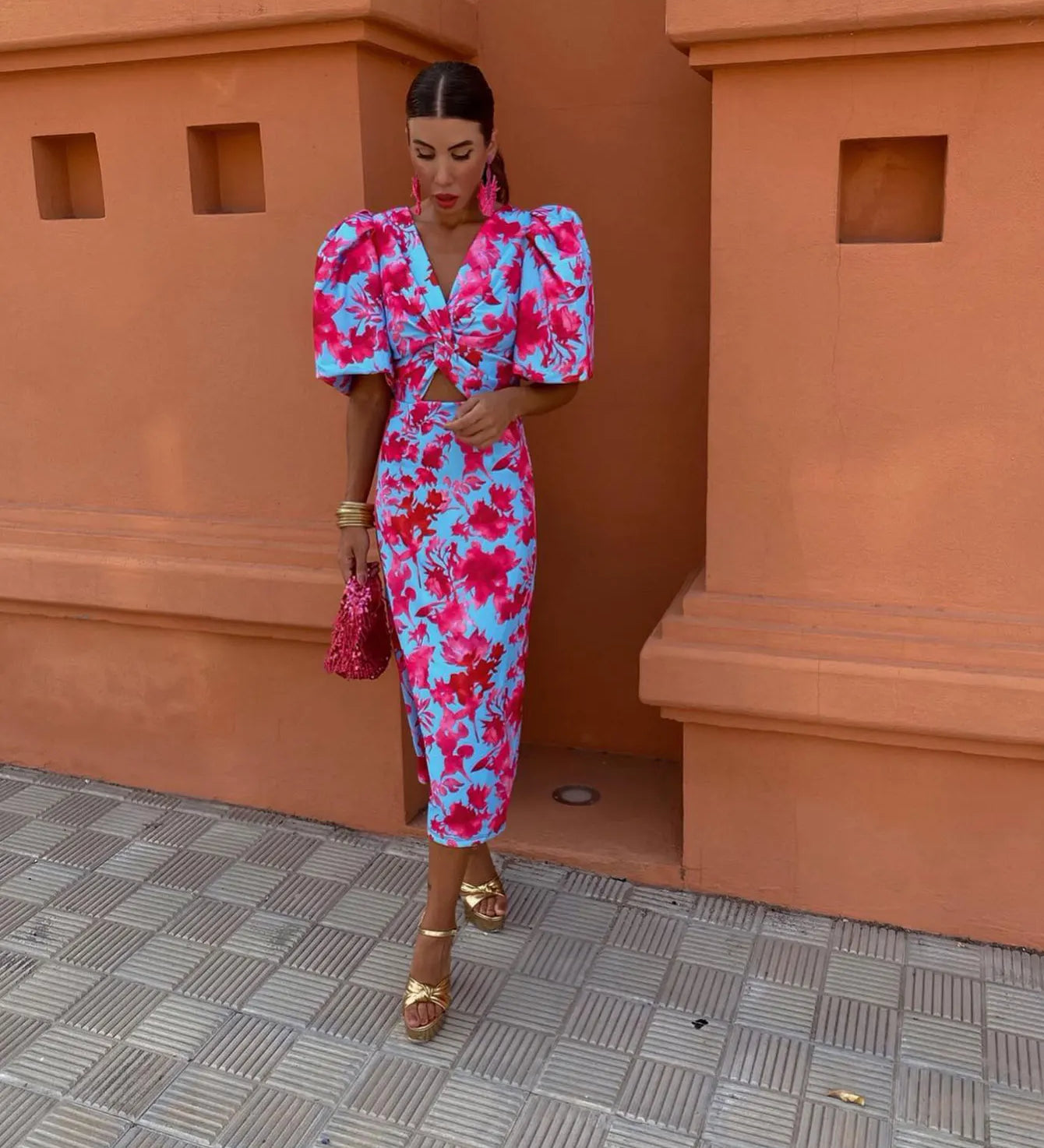 Gwen | Farverig sommerkjole med chic snit