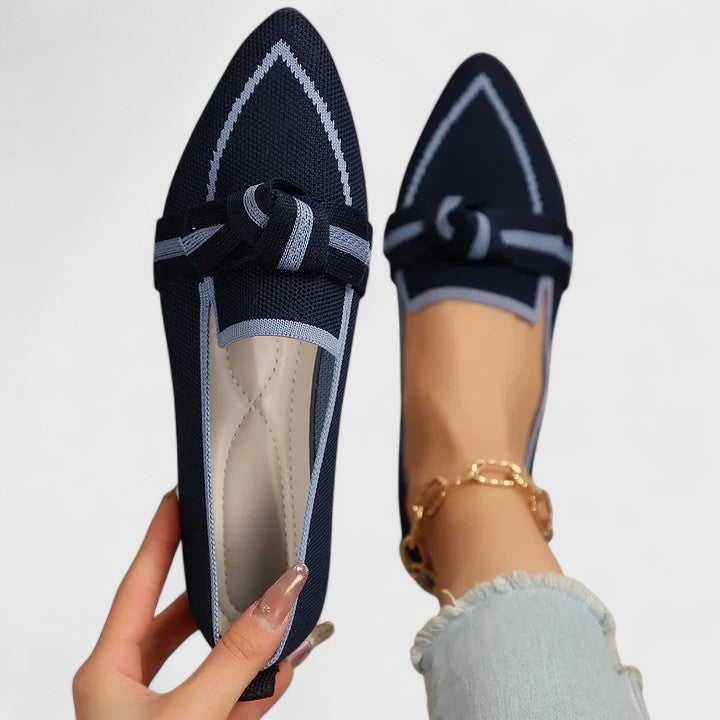 Marisol Loafers Dame – Casual Slip-On med Sløjfedetalje