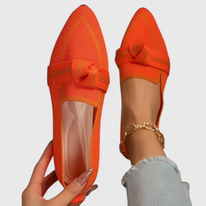 Marisol Loafers Dame – Casual Slip-On med Sløjfedetalje