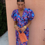 Gwen | Farverig sommerkjole med chic snit