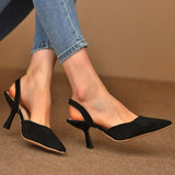Verona Kitten Heels – Suede Slingback Kitten Heels i Neutral Tone