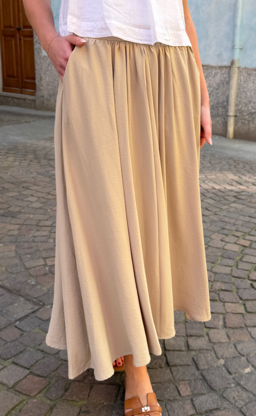 Dame Maxi Nederdel – Lang Nederdel Høj Talje Elegant Sommerstil