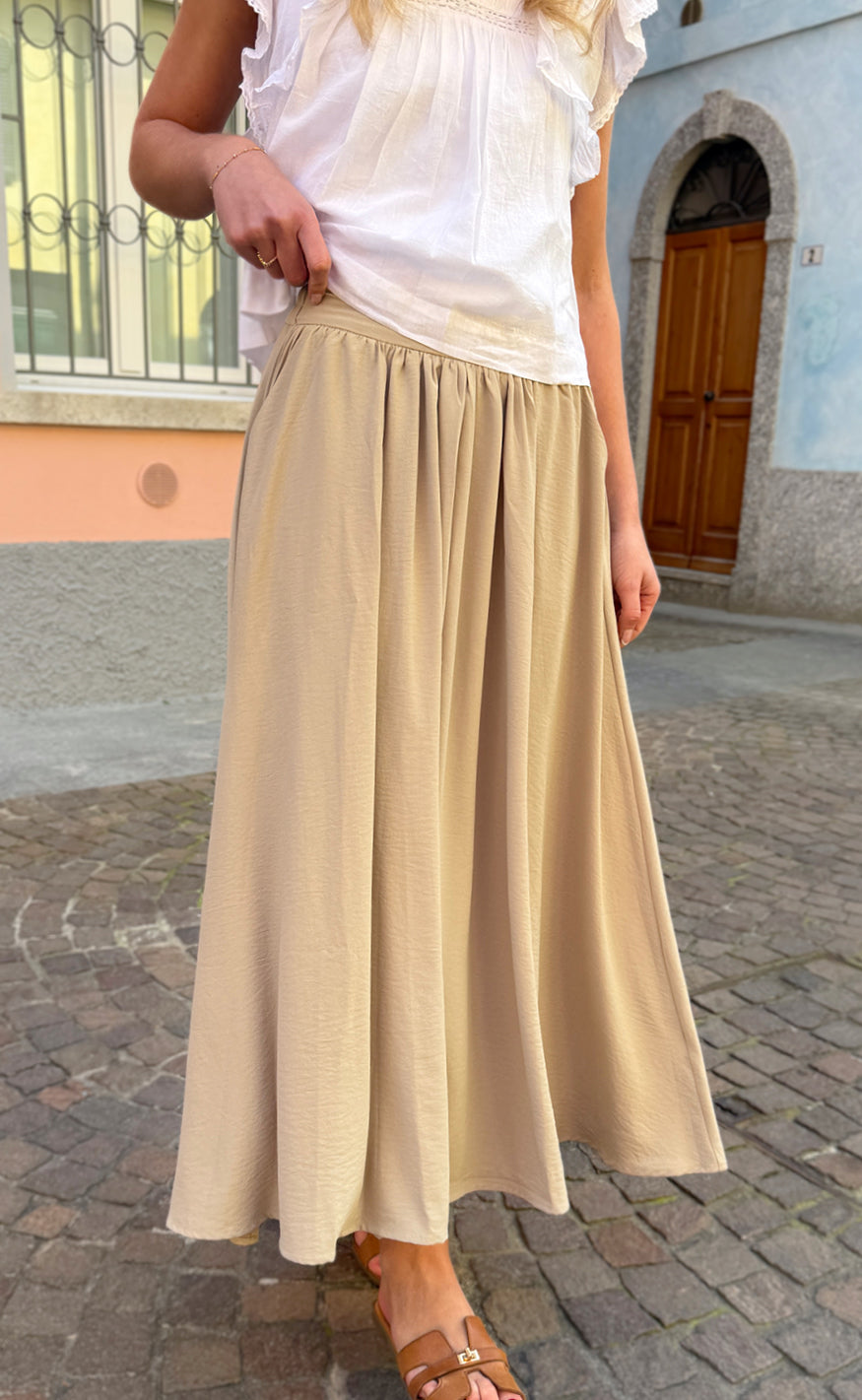 Dame Maxi Nederdel – Lang Nederdel Høj Talje Elegant Sommerstil
