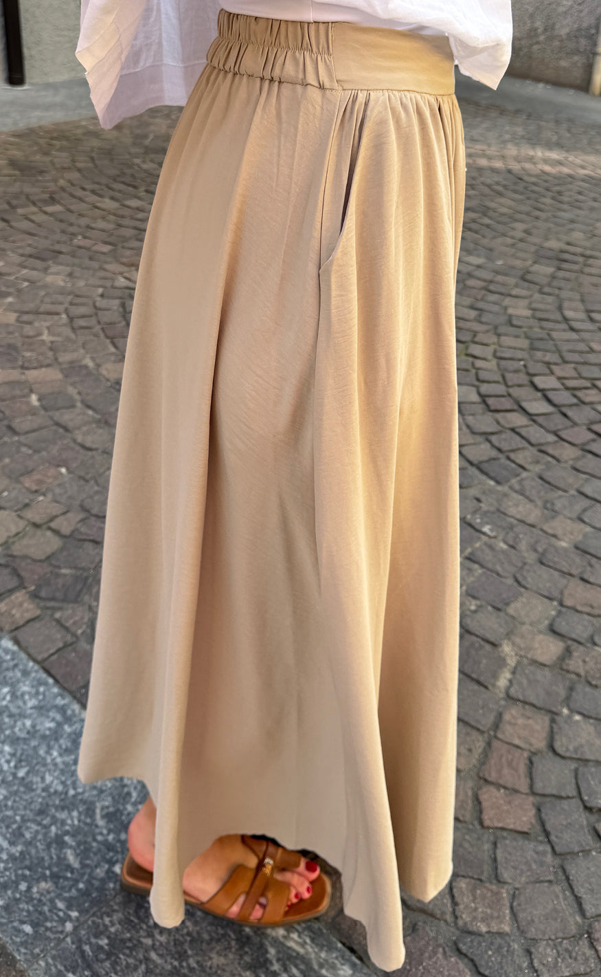 Dame Maxi Nederdel – Lang Nederdel Høj Talje Elegant Sommerstil