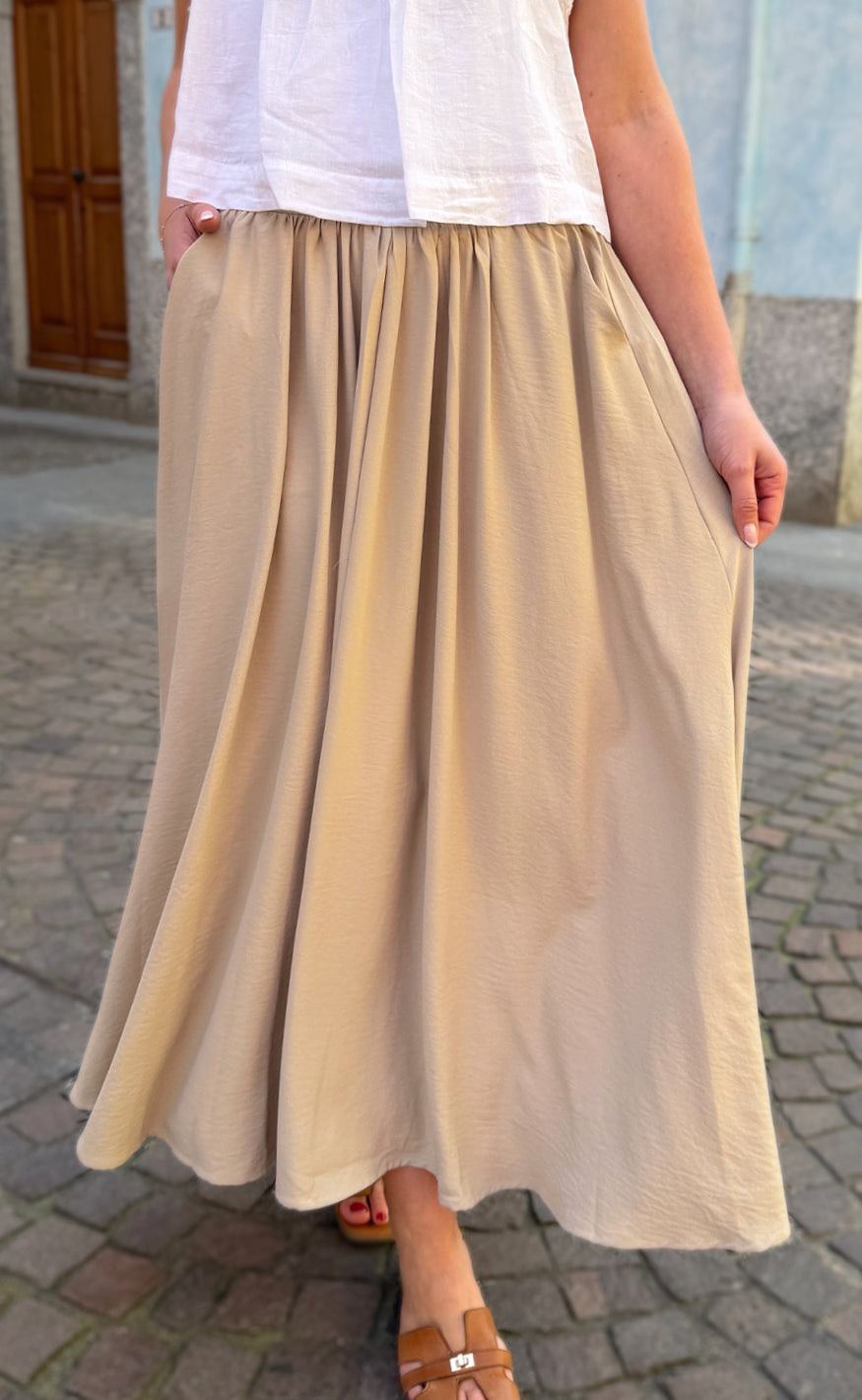 Dame Maxi Nederdel – Lang Nederdel Høj Talje Elegant Sommerstil