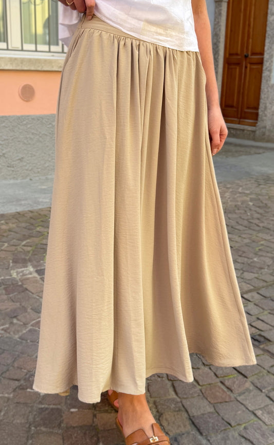 Dame Maxi Nederdel – Lang Nederdel Høj Talje Elegant Sommerstil