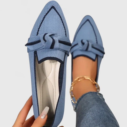 Marisol Loafers Dame – Casual Slip-On med Sløjfedetalje