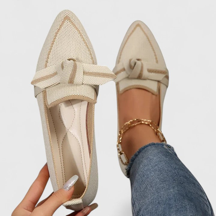 Marisol Loafers Dame – Casual Slip-On med Sløjfedetalje