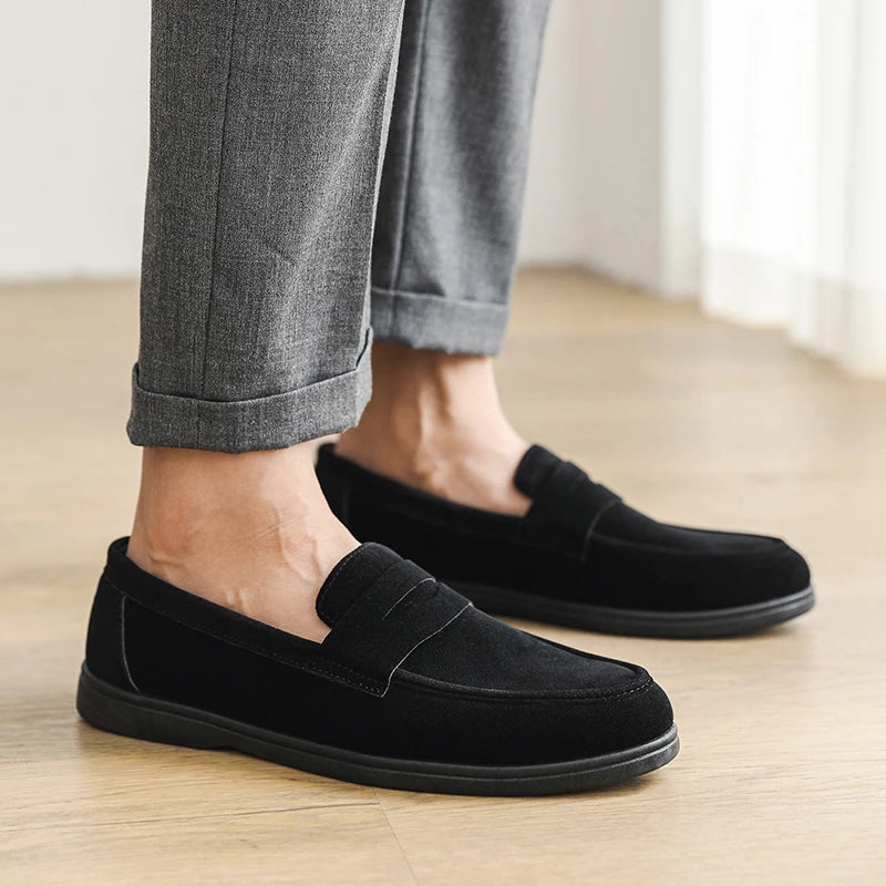 Letvægts Slip-On Loafers Herre – Åndbare med Skridsikker Sål