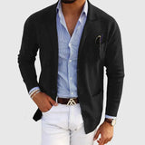 Herreblazer med reverskrave, knapper og lommer