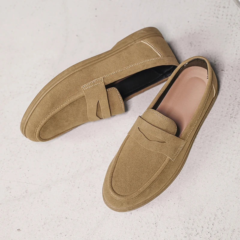 Letvægts Slip-On Loafers Herre – Åndbare med Skridsikker Sål
