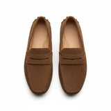Loafers Herre i Suede-Look – Mokkasin Stil med Blødt Foer