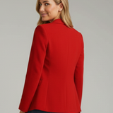 Dame Blazer med Notch Lapel – Skræddersyet Jakke til Kvinder