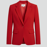 Dame Blazer med Notch Lapel – Skræddersyet Jakke til Kvinder