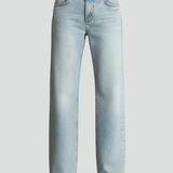 Heather Løse Jeans – Bredbenede Denim med Snøre Talje