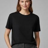 Clarisse | Alsidig ensfarvet T-shirt med rund halsudskæring