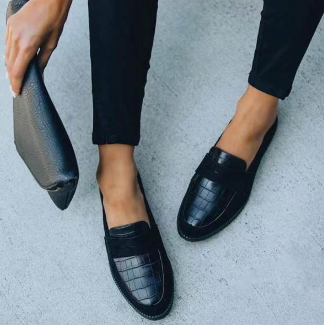 Kvinders Loafers – Stilfulde Formelle Loafers med Lav Hæl