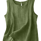 Claire | Let tanktop i bomuld og linned