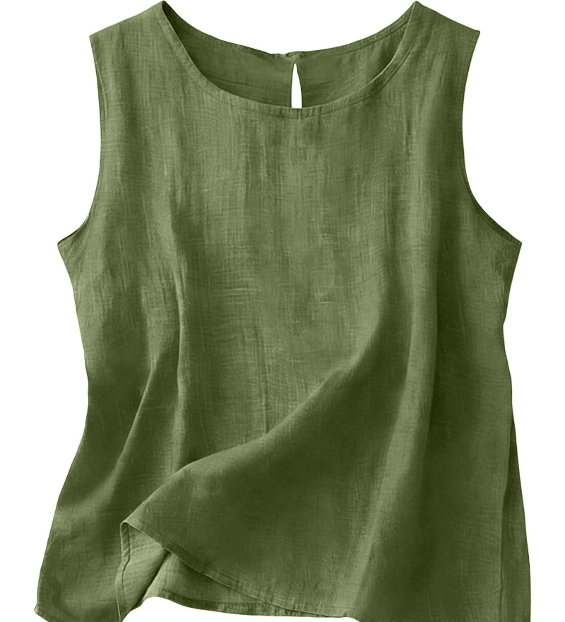 Claire | Let tanktop i bomuld og linned