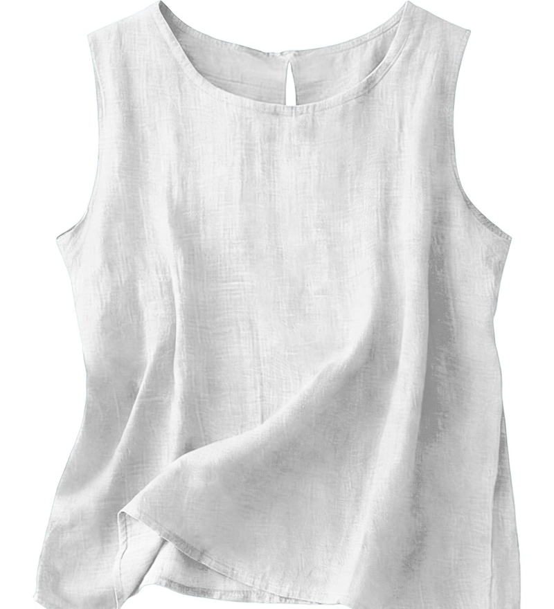 Claire | Let tanktop i bomuld og linned