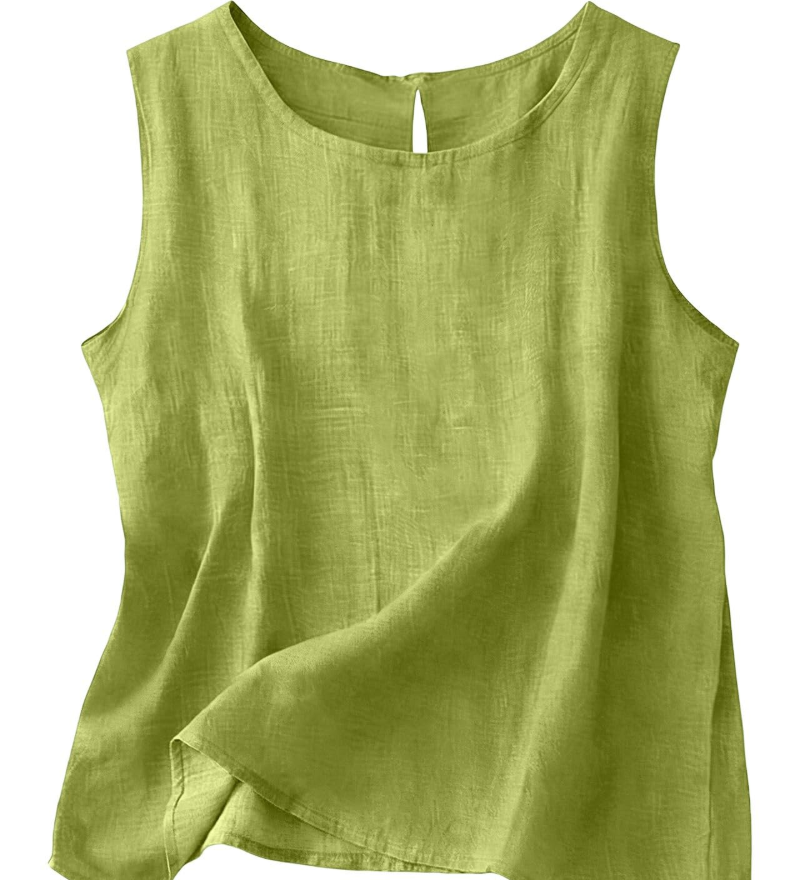 Claire | Let tanktop i bomuld og linned