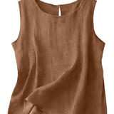 Claire | Let tanktop i bomuld og linned