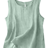 Claire | Let tanktop i bomuld og linned
