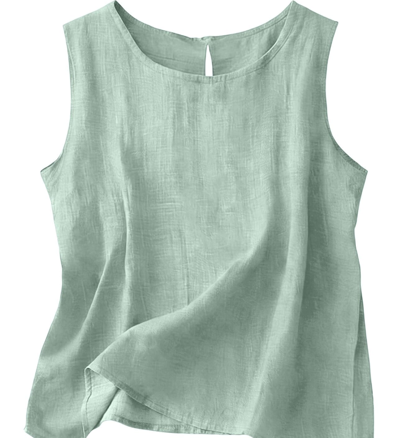 Claire | Let tanktop i bomuld og linned