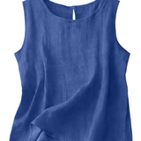 Claire | Let tanktop i bomuld og linned