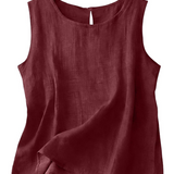 Claire | Let tanktop i bomuld og linned