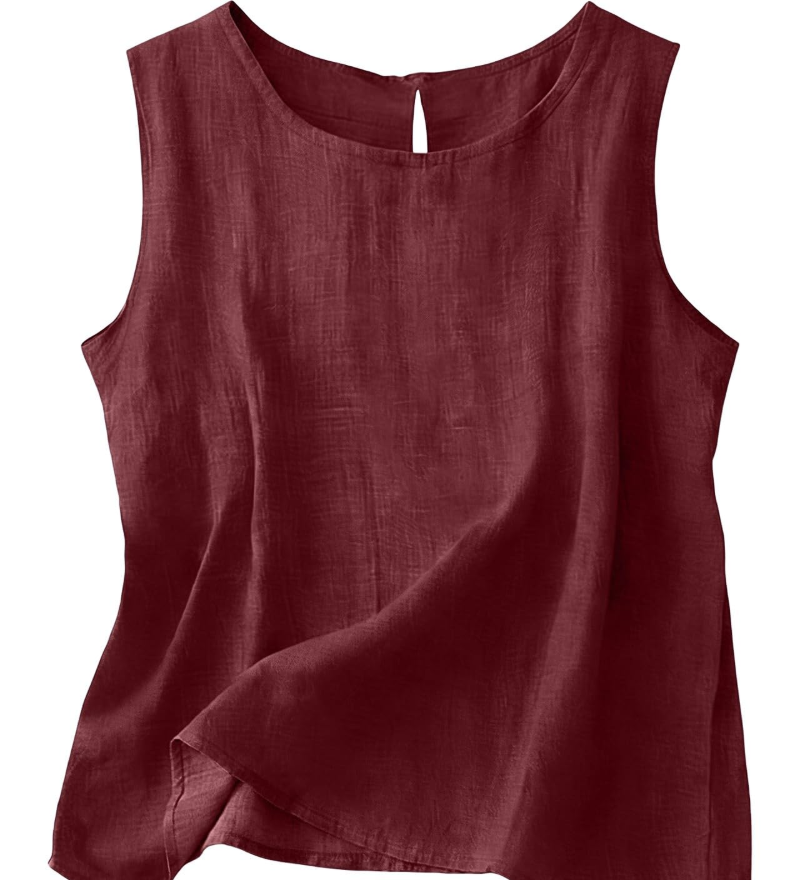 Claire | Let tanktop i bomuld og linned