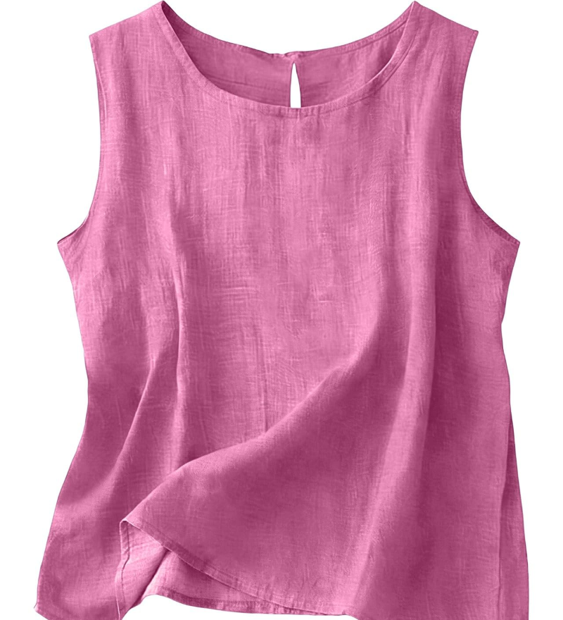 Claire | Let tanktop i bomuld og linned