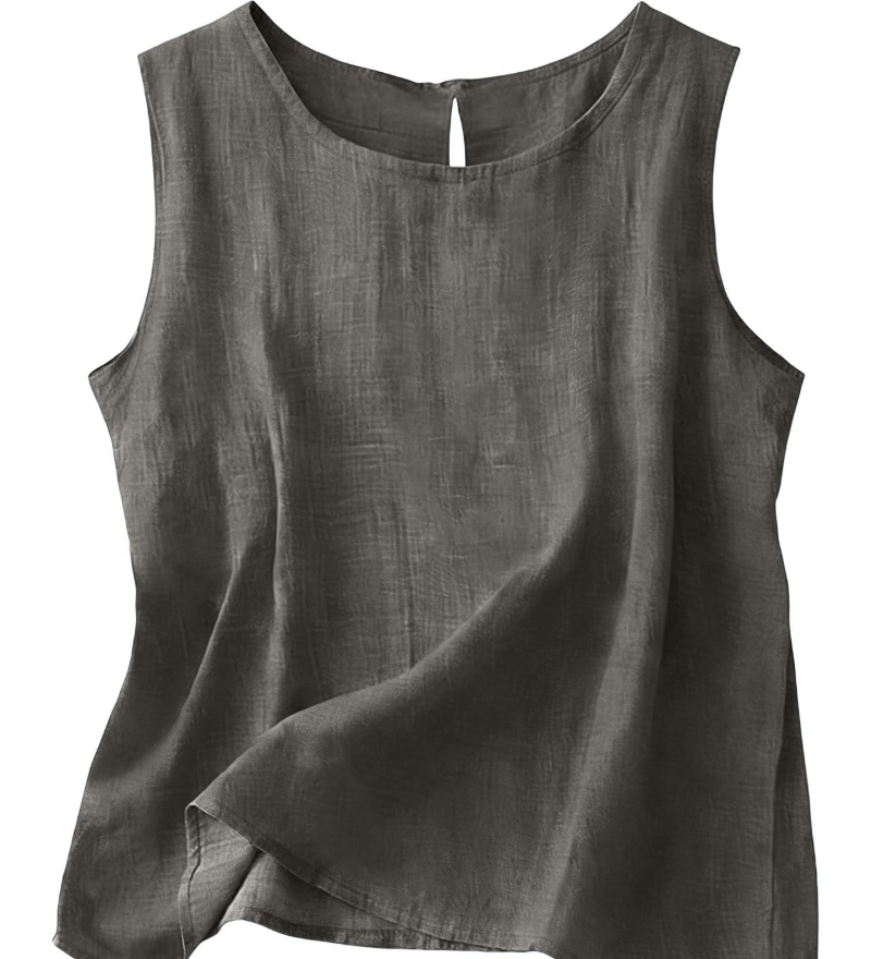 Claire | Let tanktop i bomuld og linned