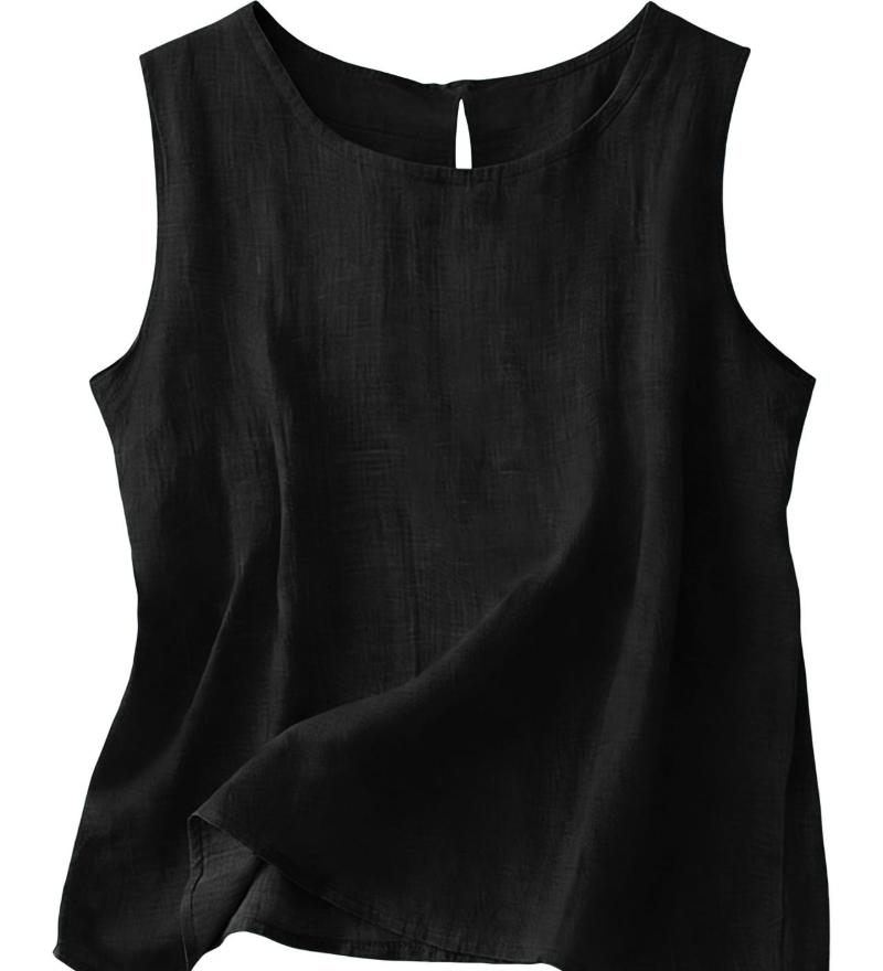 Claire | Let tanktop i bomuld og linned