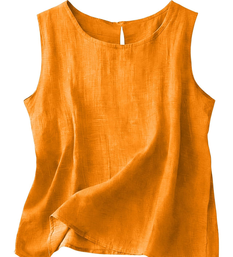 Claire | Let tanktop i bomuld og linned