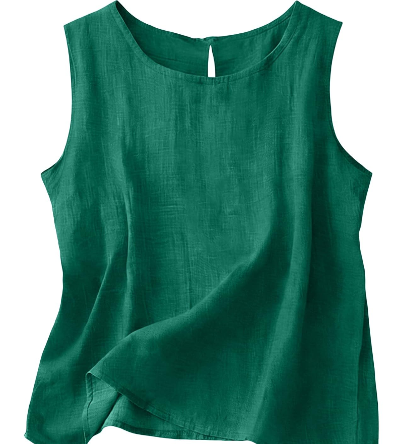 Claire | Let tanktop i bomuld og linned