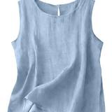 Claire | Let tanktop i bomuld og linned