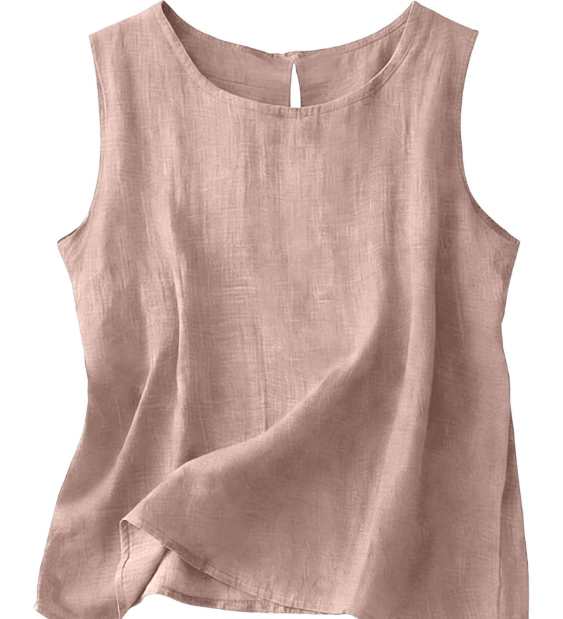 Claire | Let tanktop i bomuld og linned