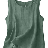 Claire | Let tanktop i bomuld og linned